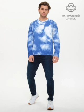 Мужской лонгслив базовый / ОБЛАКА