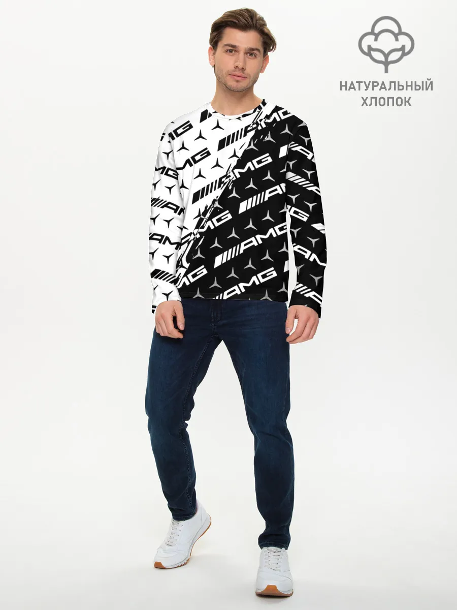 Мужской лонгслив базовый / MERCEDES BENZ AMG