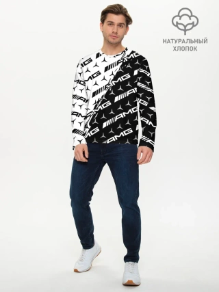 Мужской лонгслив базовый / MERCEDES BENZ AMG