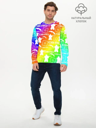 Мужской лонгслив базовый / COUNTER BLOX