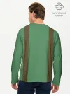 Мужской лонгслив базовый / Спички green