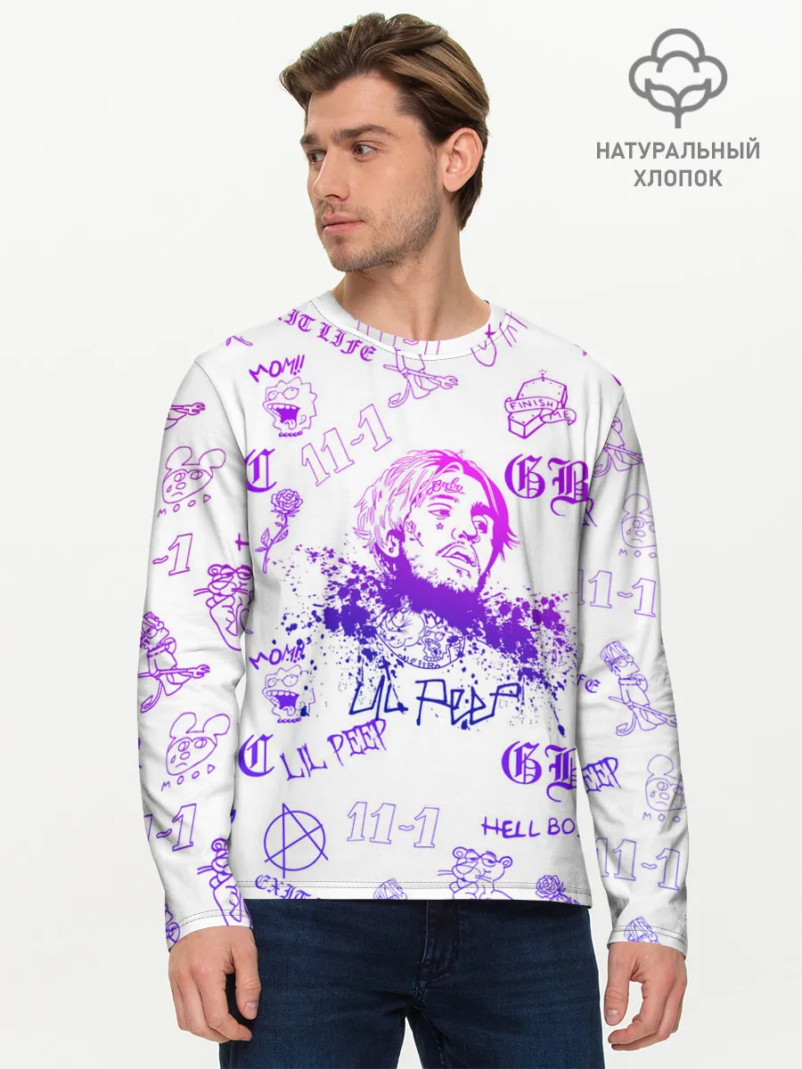 Мужской лонгслив базовый / LIL PEEP