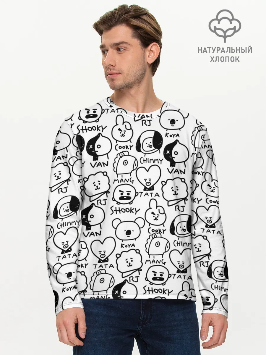 Мужской лонгслив базовый / BTS | BT21