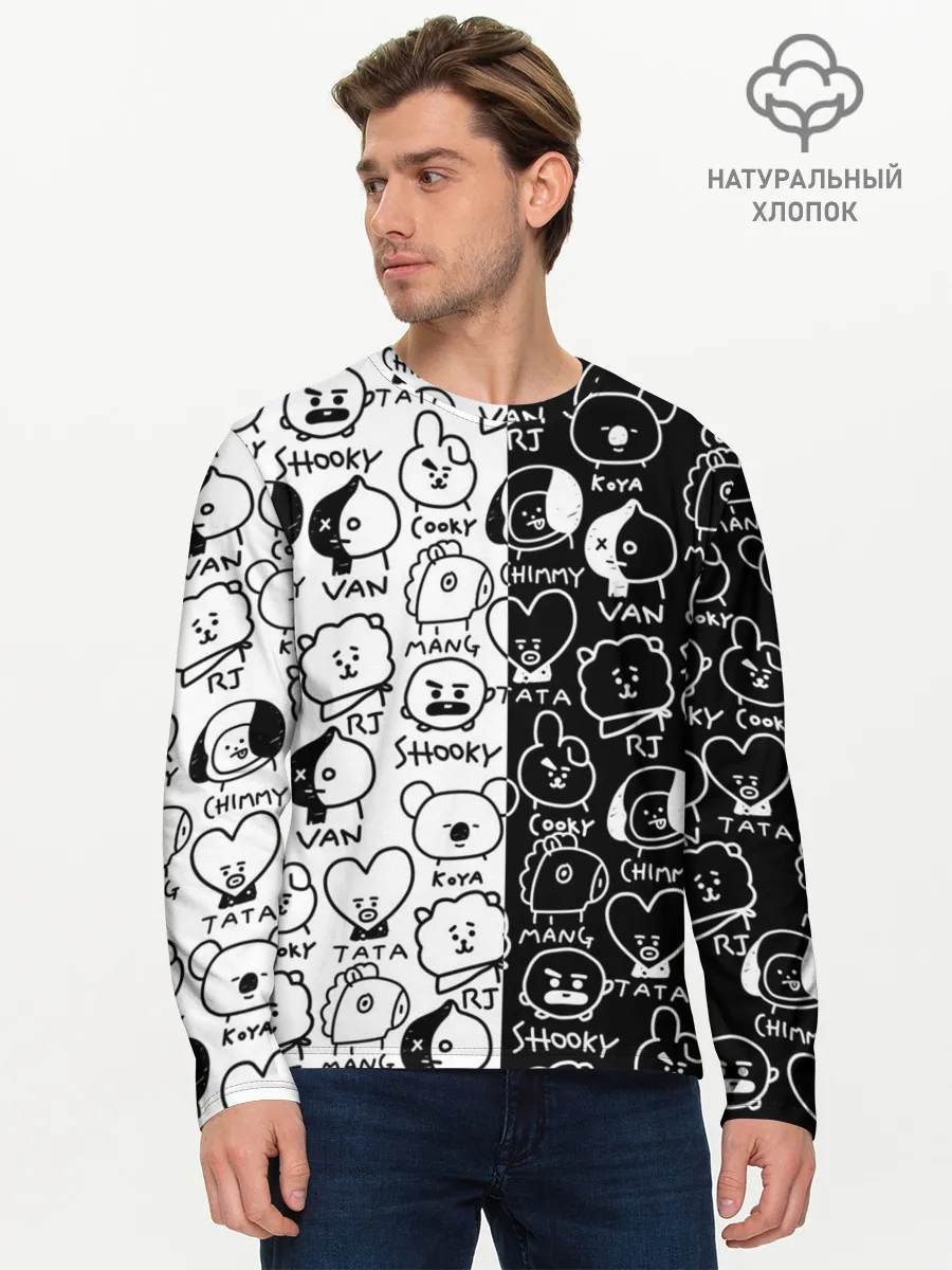 Мужской лонгслив базовый / BTS | BT21