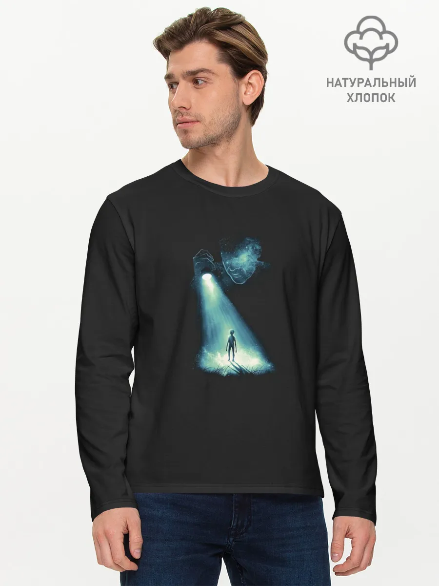 Мужской лонгслив базовый / Я слежу за тобой