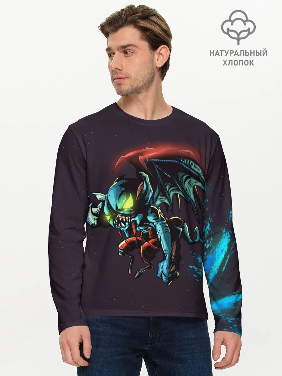 Мужской лонгслив базовый / Найт сталкер | Dota 2