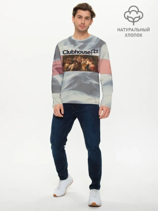 Мужской лонгслив базовый / Clubhouse Welcome | Клабхаус