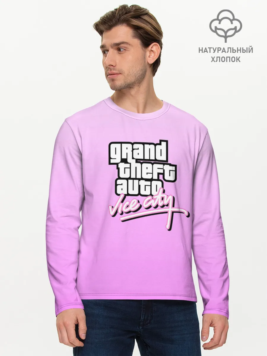 Мужской лонгслив базовый / Grand Theft Auto vice city