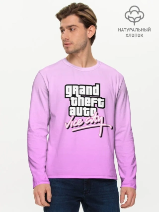 Мужской лонгслив базовый / Grand Theft Auto vice city