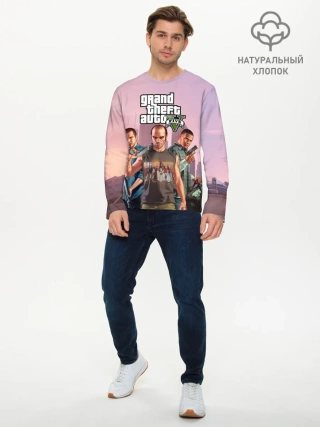 Мужской лонгслив базовый / Персонажи ГТА 5
