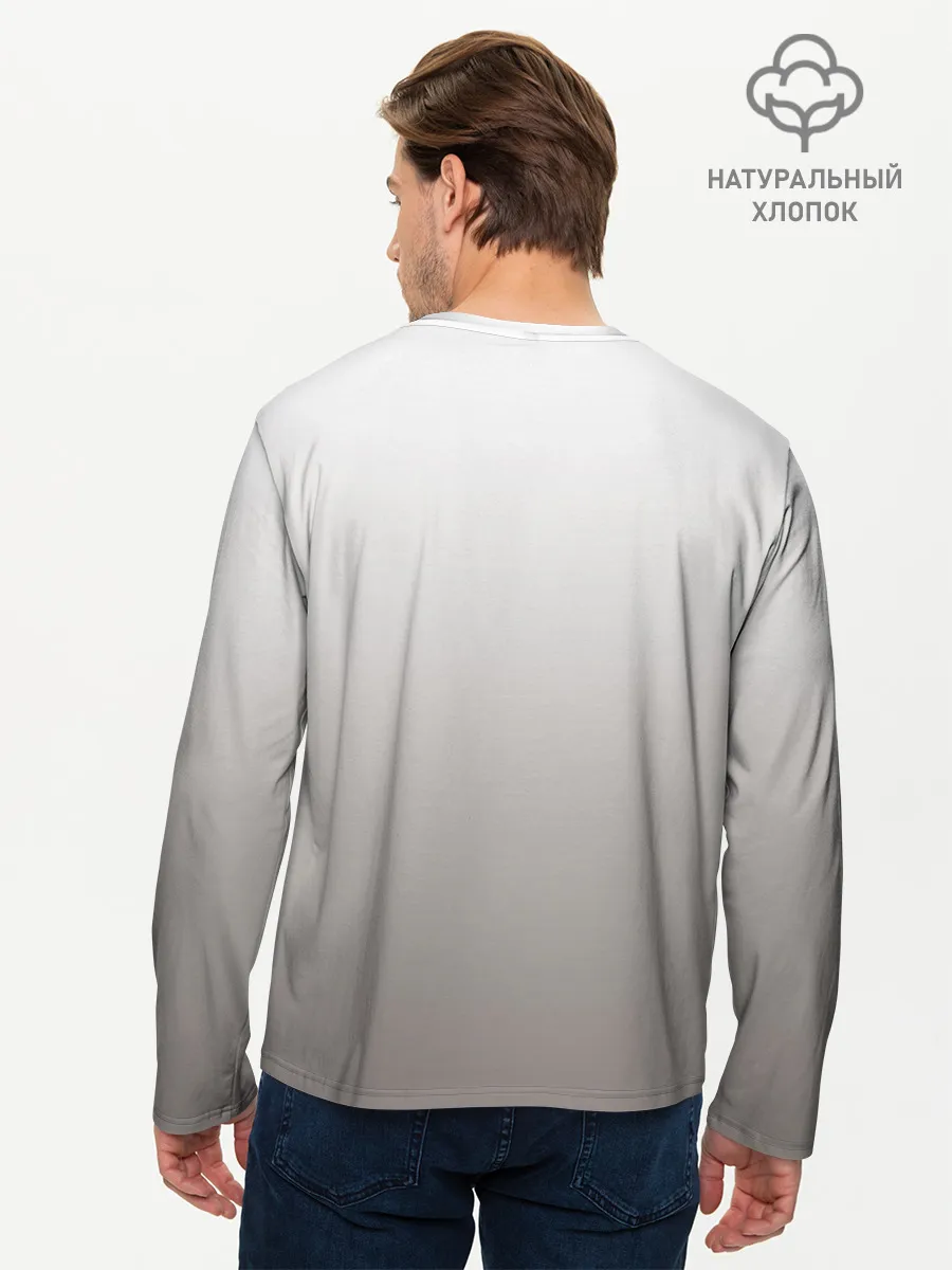 Мужской лонгслив базовый / французский бульдог сердечко