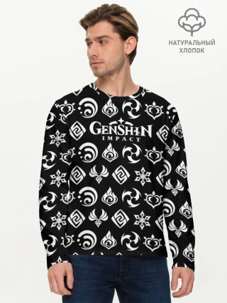 Мужской лонгслив базовый / Genshin Impact