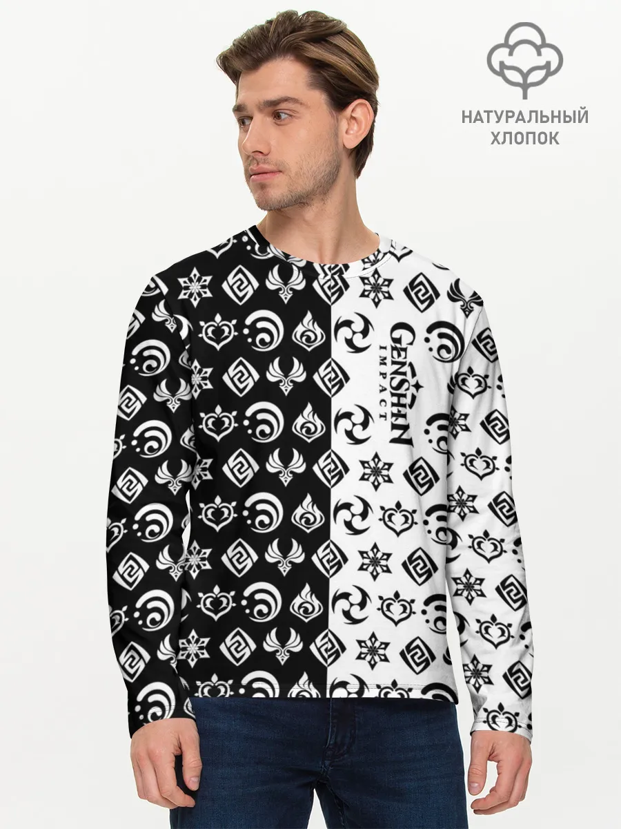 Мужской лонгслив базовый / Genshin Impact