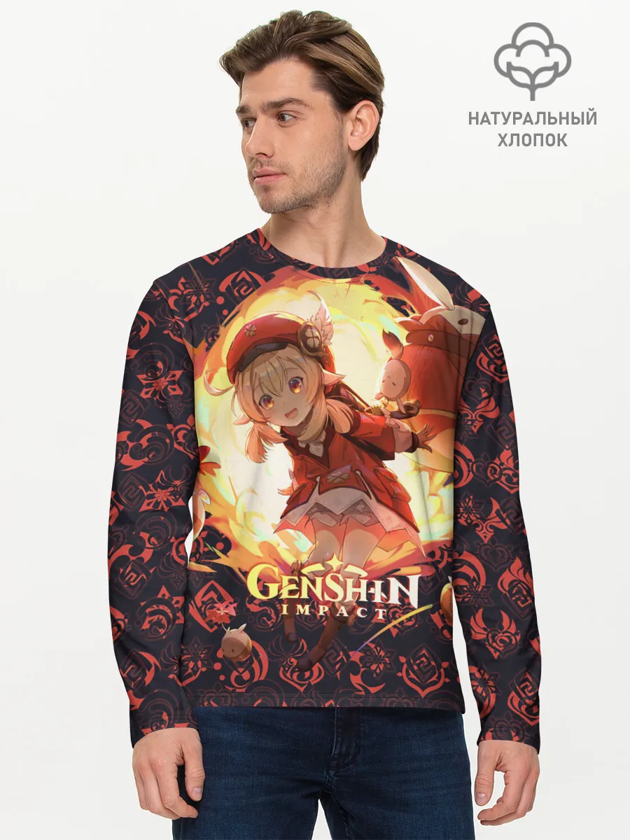 Мужской лонгслив базовый / Genshin Impact
