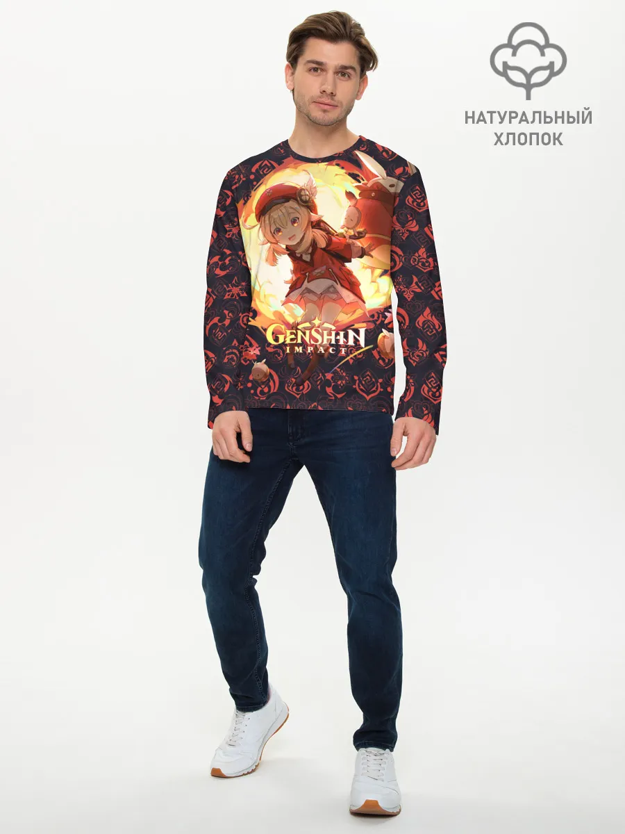 Мужской лонгслив базовый / Genshin Impact