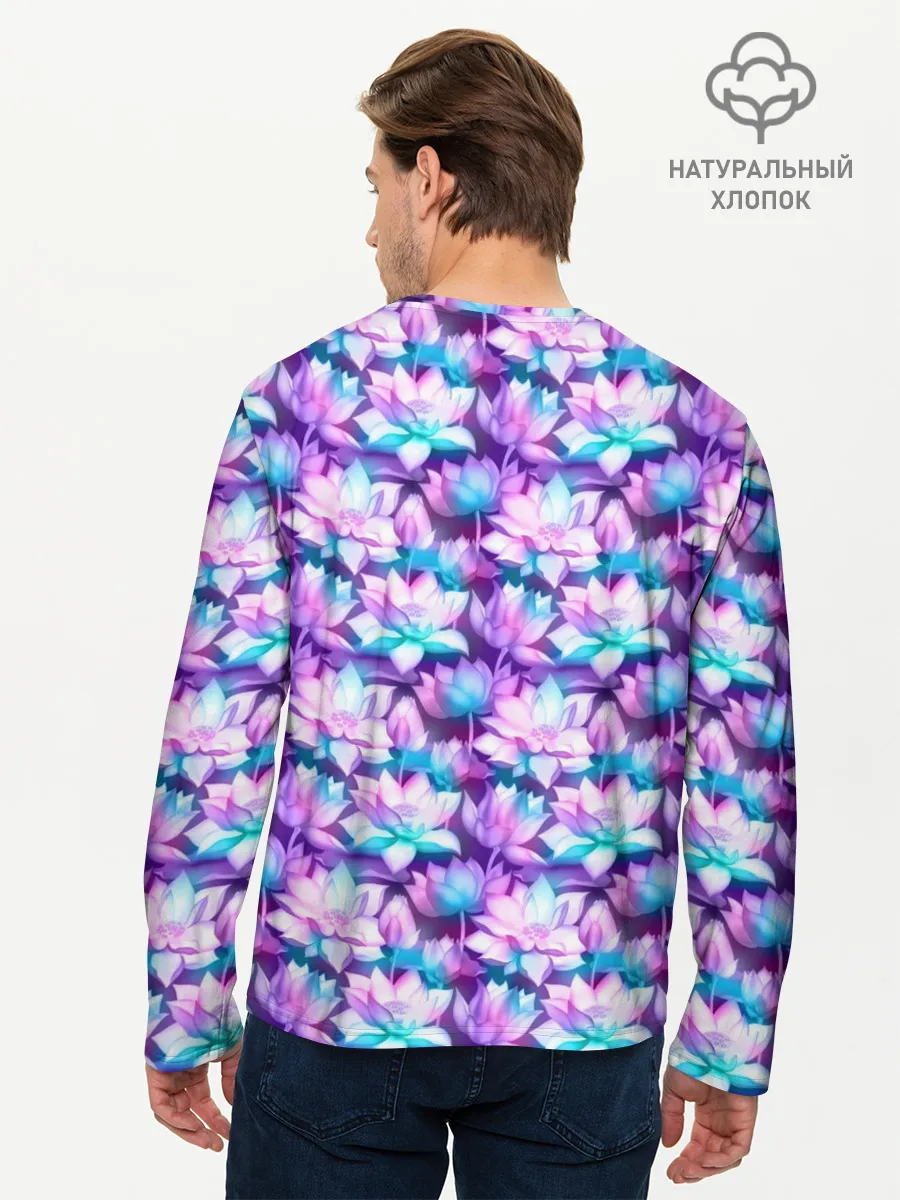 Мужской лонгслив базовый / Лотос