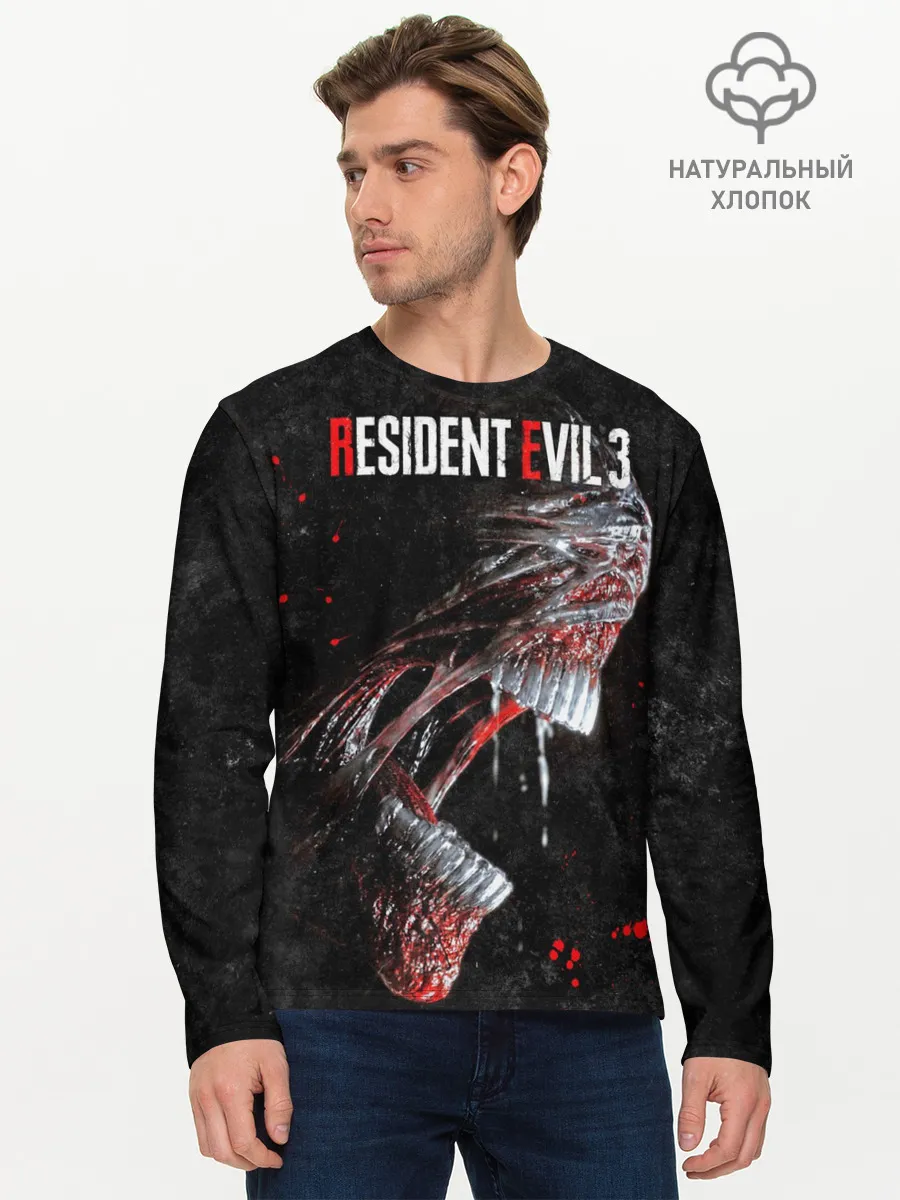 Мужской лонгслив базовый / RE3 | Nemesis