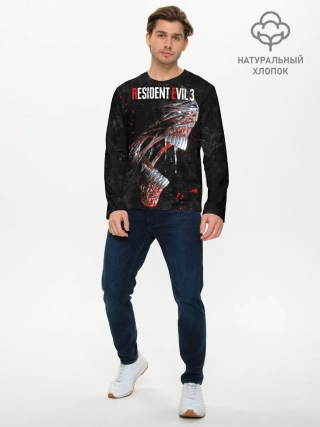 Мужской лонгслив базовый / RE3 | Nemesis