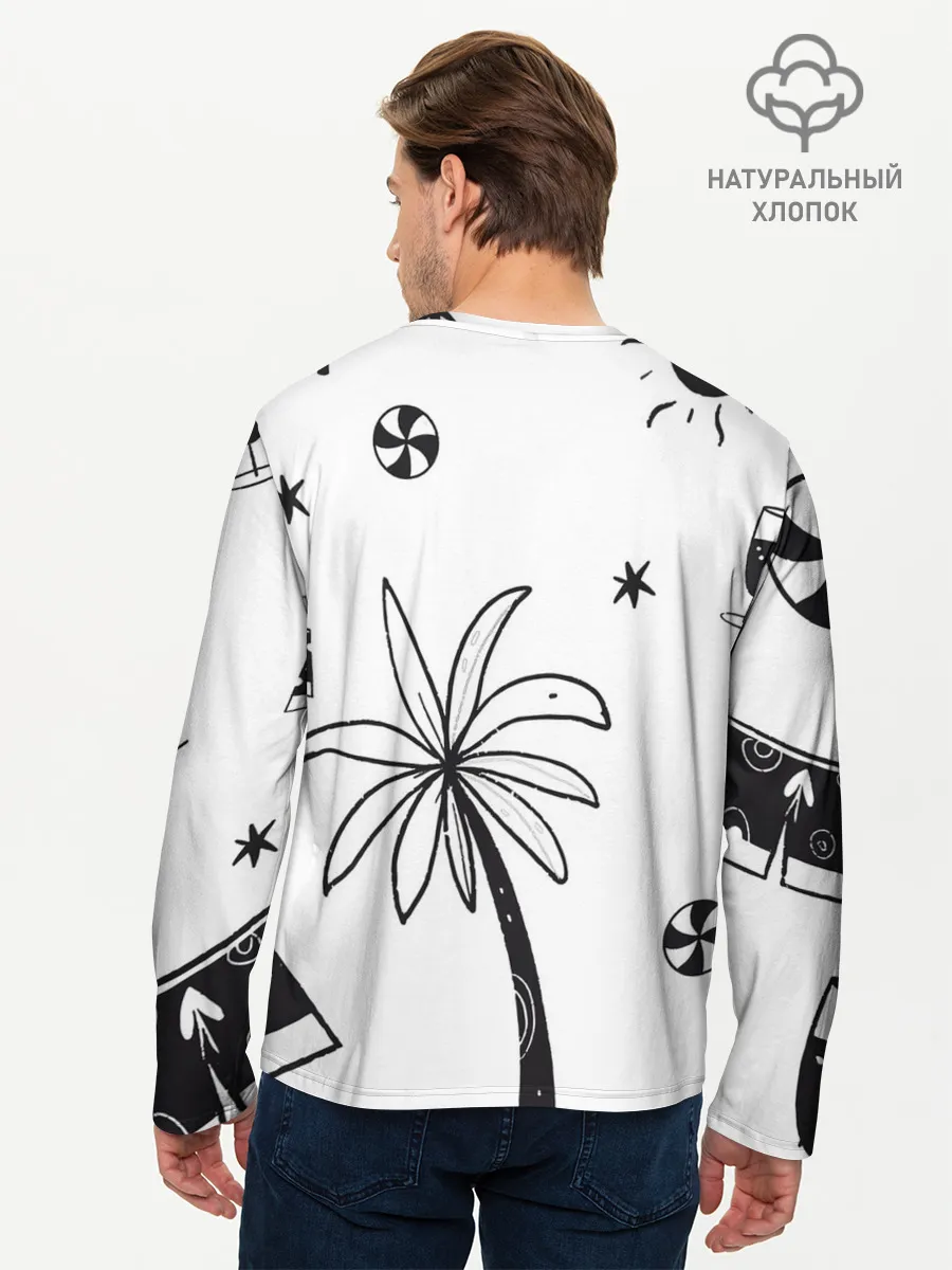 Мужской лонгслив базовый / Летние вайбы