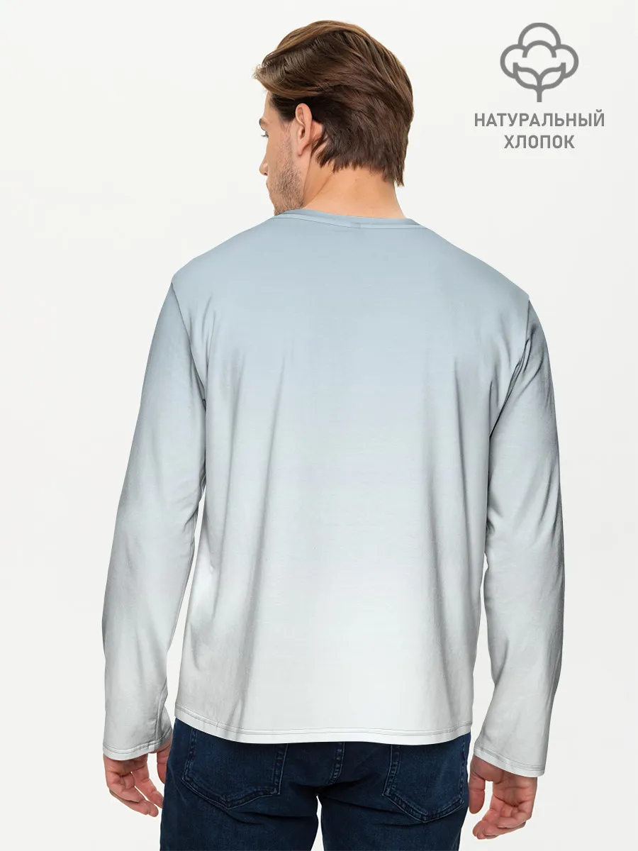 Мужской лонгслив базовый / кораблик лето