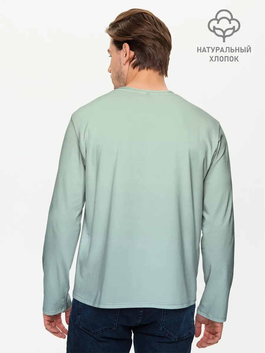 Мужской лонгслив базовый / акварельные панды