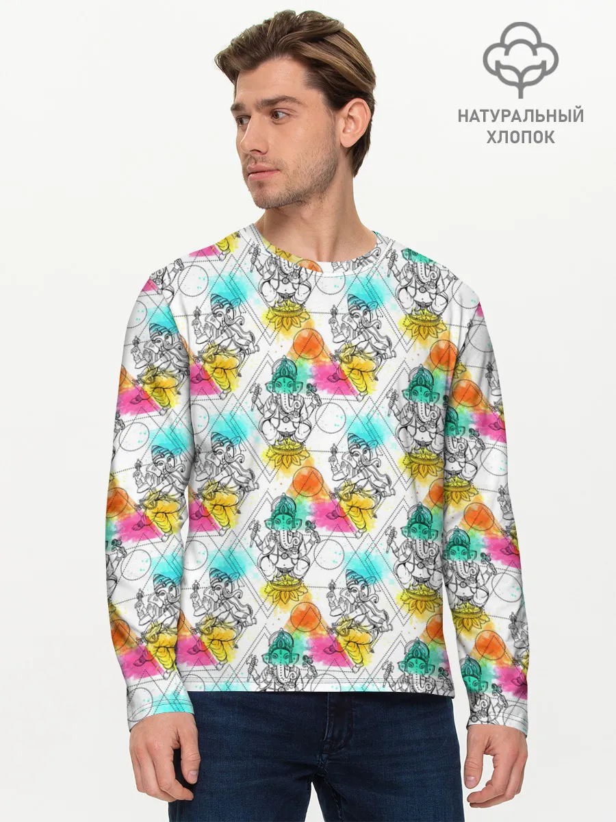 Мужской лонгслив базовый / Йога