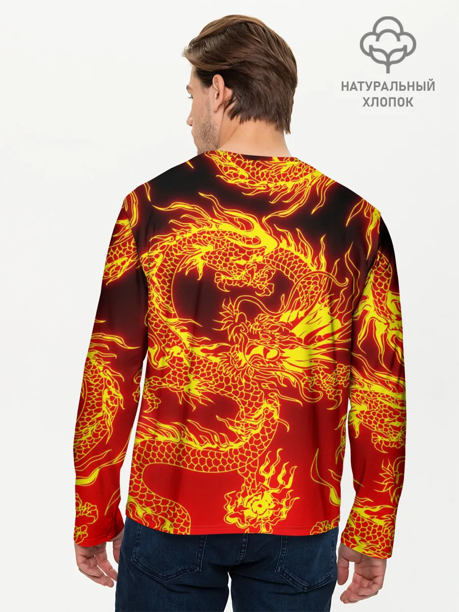 Мужской лонгслив базовый / ДРАКОН