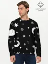 Мужской лонгслив базовый / Звездное небо