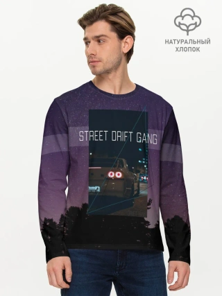 Мужской лонгслив базовый / Street Drift Gang | Дрифт