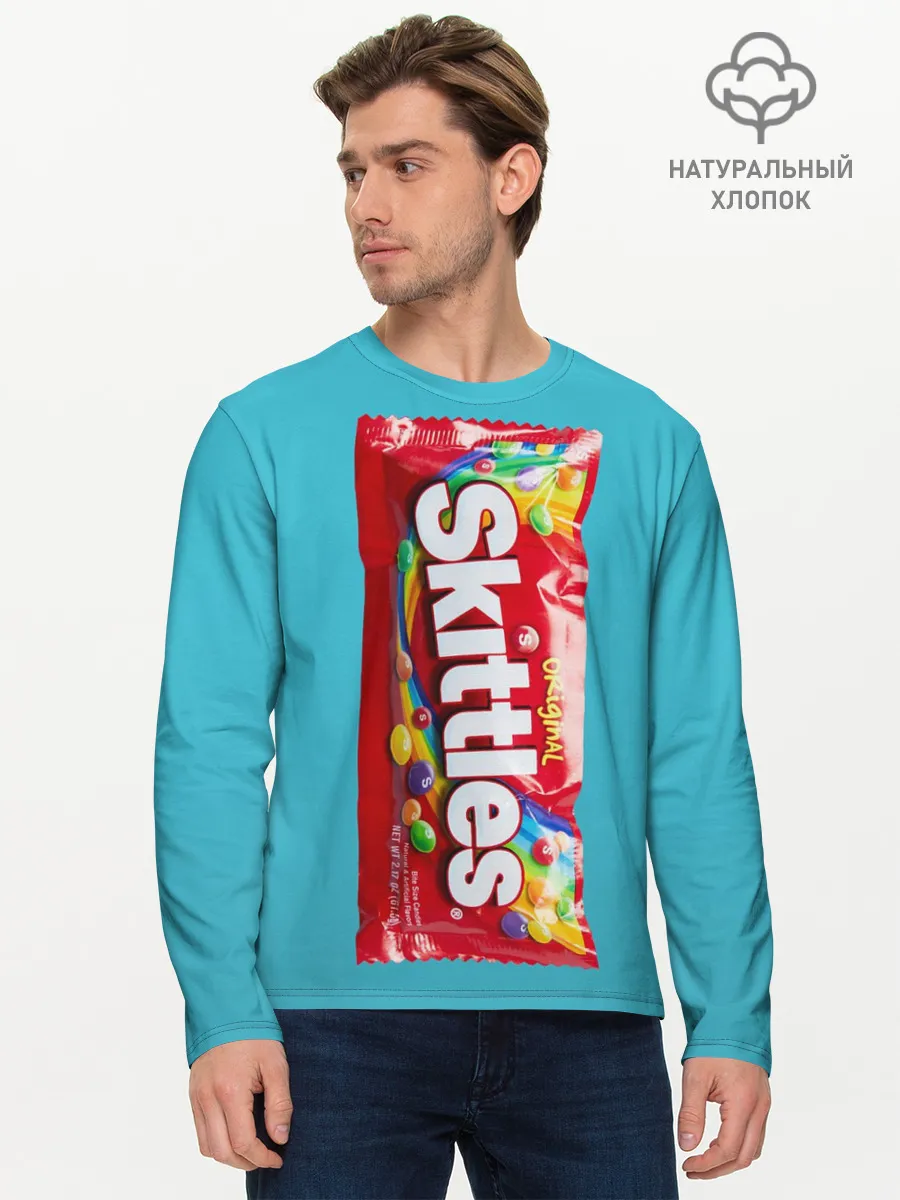 Мужской лонгслив базовый / Skittles original