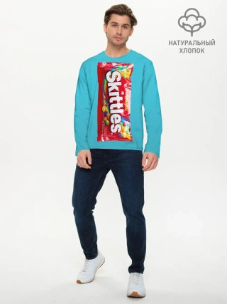 Мужской лонгслив базовый / Skittles original