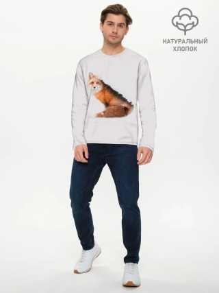 Мужской лонгслив базовый / Лисица