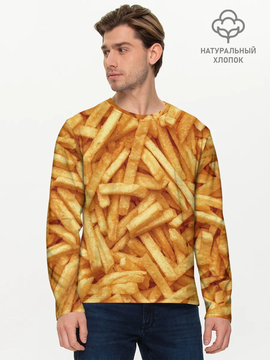 Мужской лонгслив базовый / Картошечка ФРИ