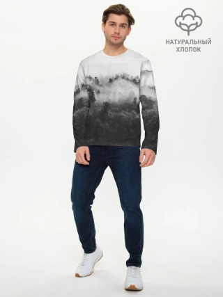 Мужской лонгслив базовый / Лес