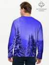 Мужской лонгслив базовый / Зимний лес