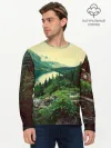 Мужской лонгслив базовый / Красивый лес
