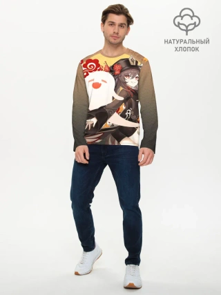 Мужской лонгслив базовый / GENSHIN IMPACT HU TAO