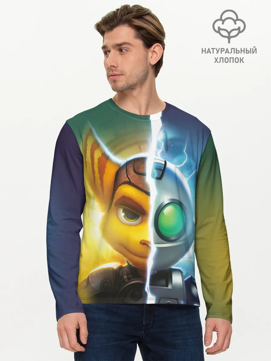 Мужской лонгслив базовый / Рэтчет и Кланr