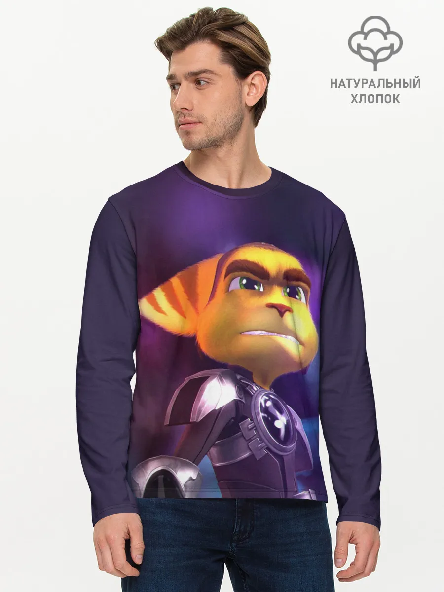 Мужской лонгслив базовый / Рэтчет и Кланr