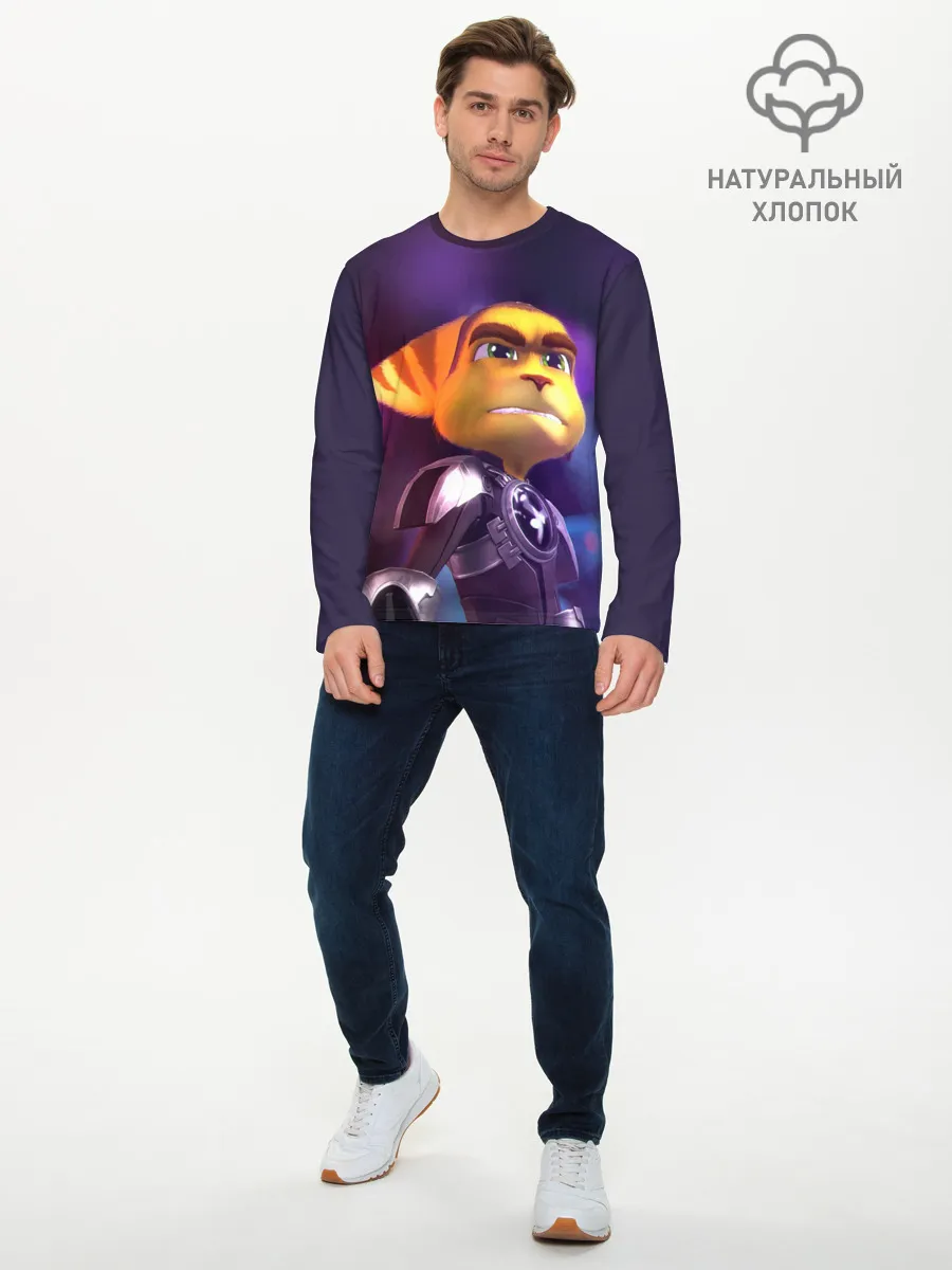 Мужской лонгслив базовый / Рэтчет и Кланr