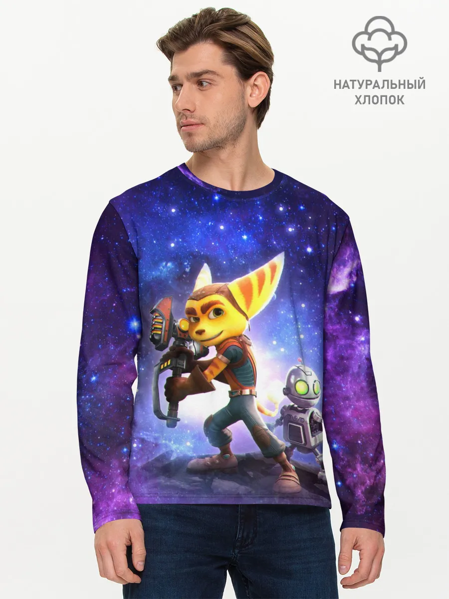 Мужской лонгслив базовый / Ratchet & Clank game