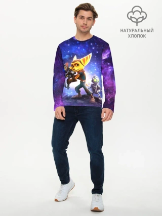 Мужской лонгслив базовый / Ratchet & Clank game