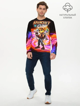 Мужской лонгслив базовый / Галактические рейнджеры