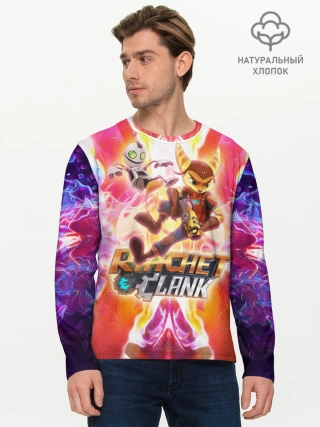 Мужской лонгслив базовый / Рэтчет и Кланr игра