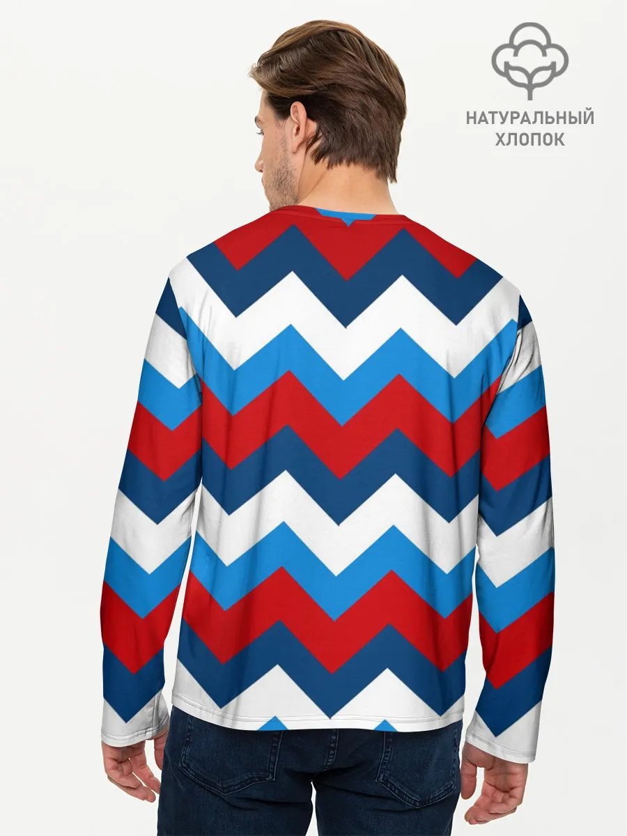 Мужской лонгслив базовый / Зигзаг