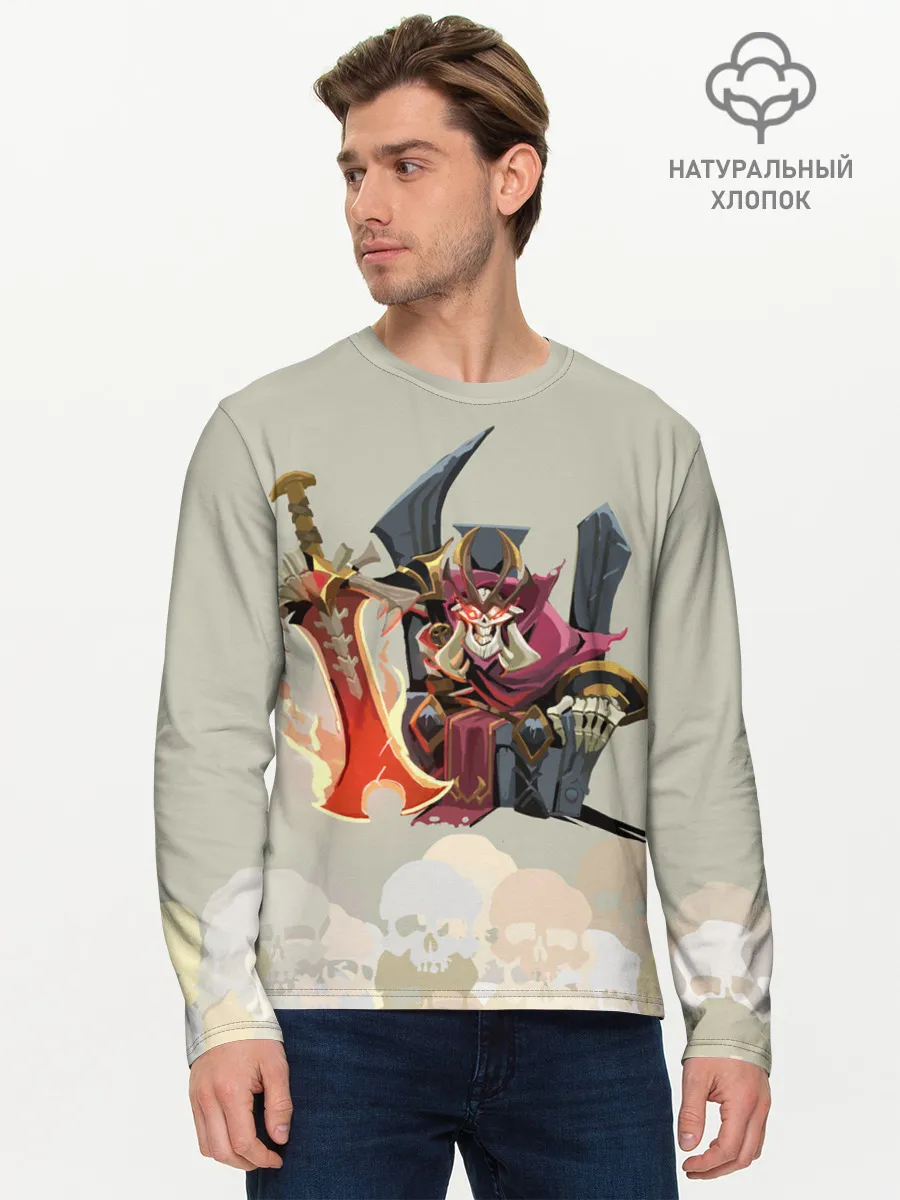 Мужской лонгслив базовый / Король | Dota 2