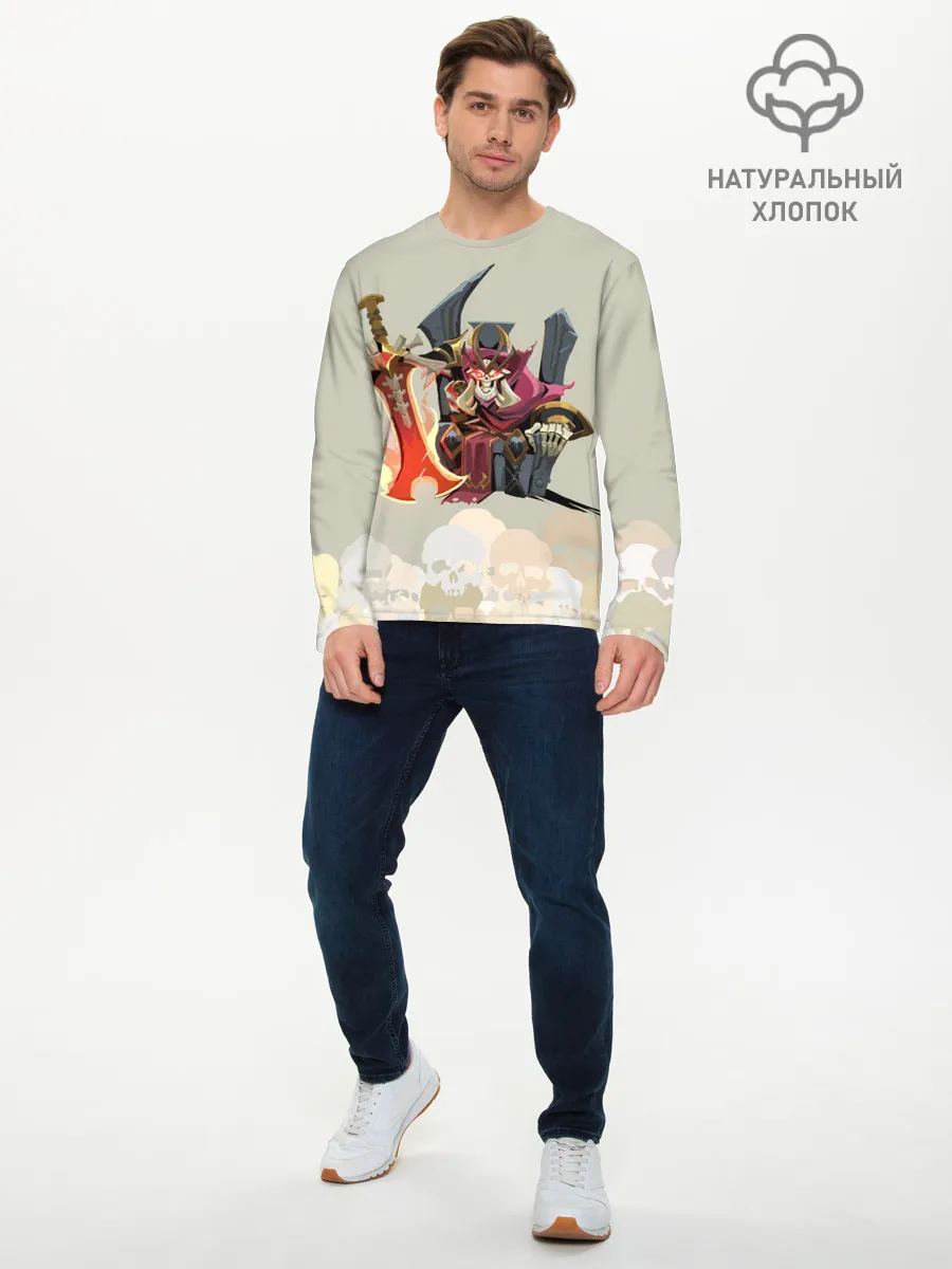 Мужской лонгслив базовый / Король | Dota 2