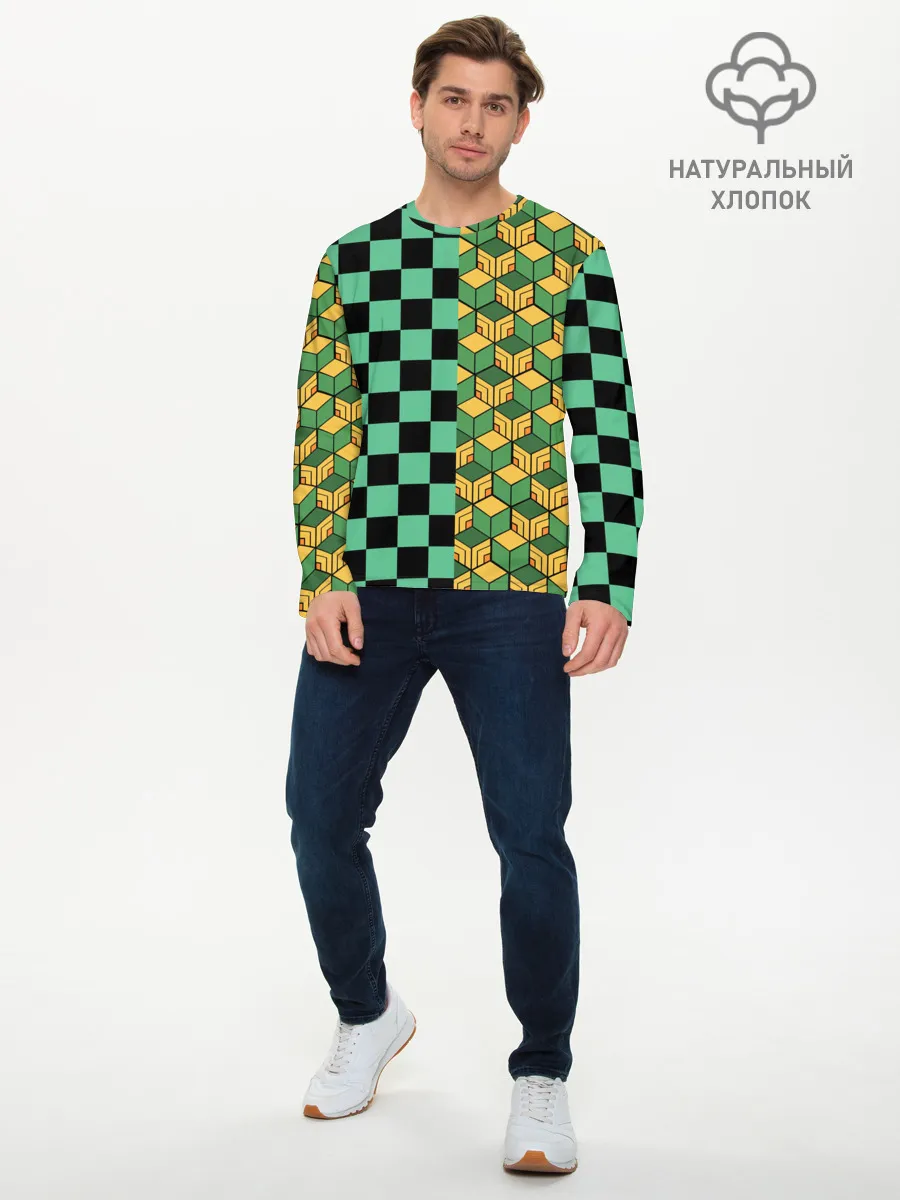 Мужской лонгслив базовый / ГИЮ ТОМИОКА | TANJIRO KAMADO