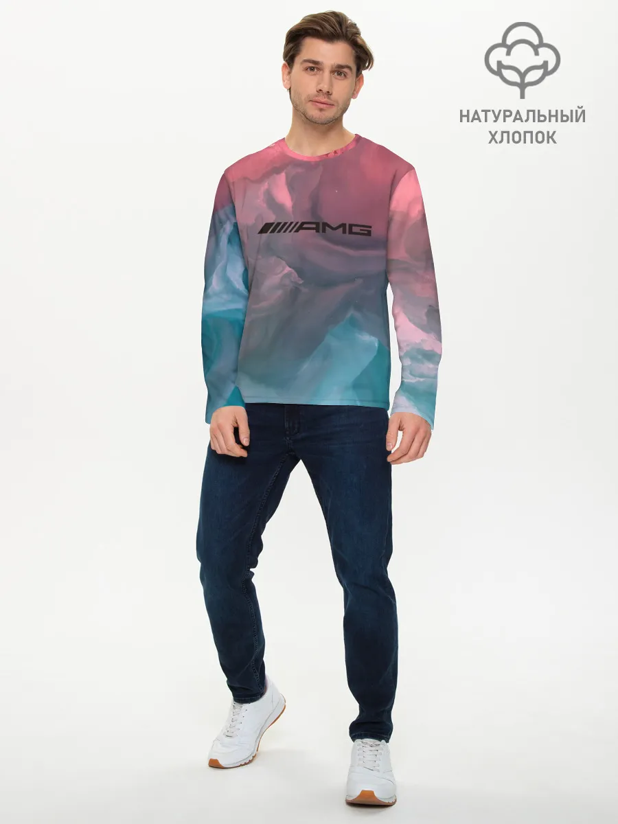 Мужской лонгслив базовый / MERCEDES AMG | МЕРСЕДЕС АМГ