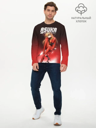 Мужской лонгслив базовый / Asuka Eva-02